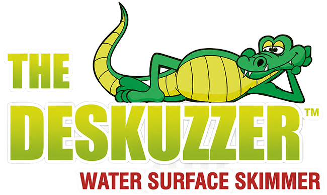 Deskuzzer | Floating Pond & Lake Skimmer Logo